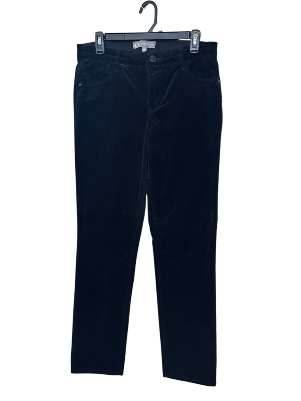 Wit & Wisdom Black Corduroy Jeans Size 8 Women's Straight Leg